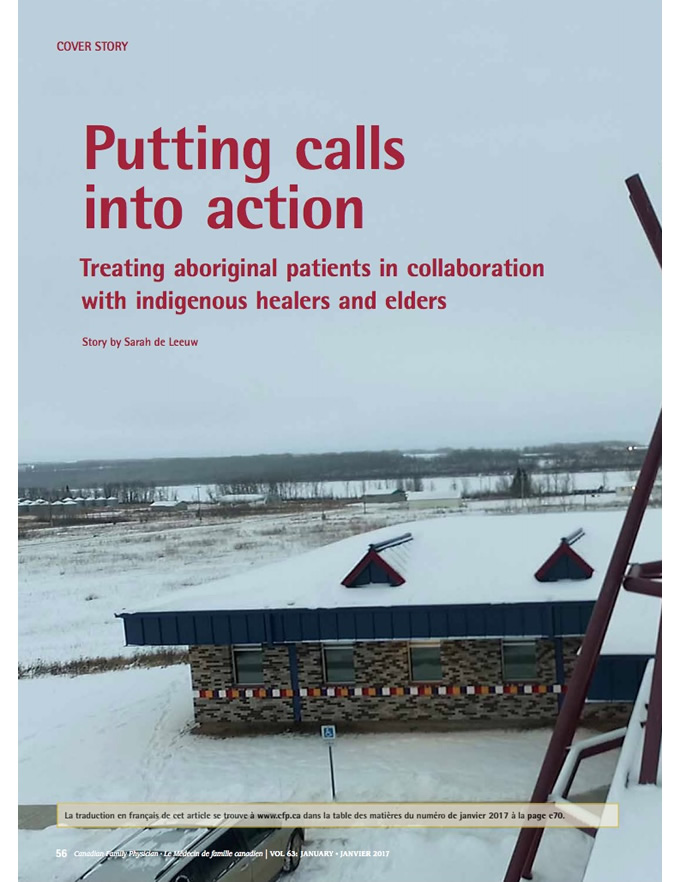 Putting calls into action: Treating aboriginal patients in collaboration with indigenous healers and elders