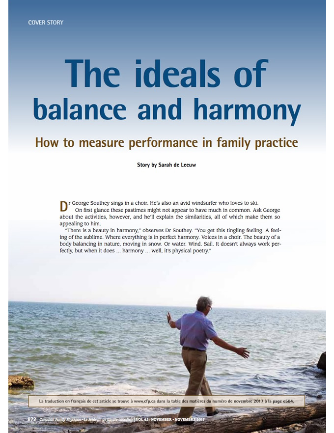 The ideals of balance and harmony: How to measure performance in family practice